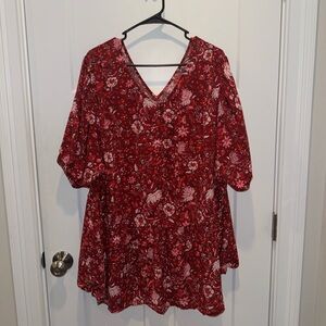 Plus Size Lane Bryant Short Sleeve Blouse